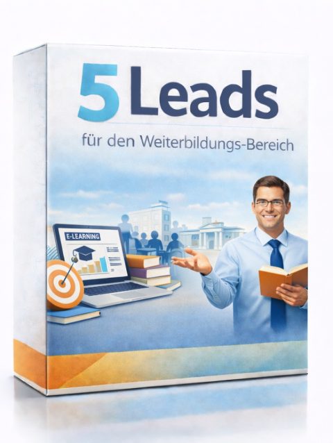 5 Leads kaufen Weiterbildung Bereich, die Leadboerse.de