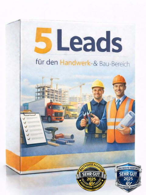 5 Leads kaufen Handwerk Bereich, die Leadboerse.de